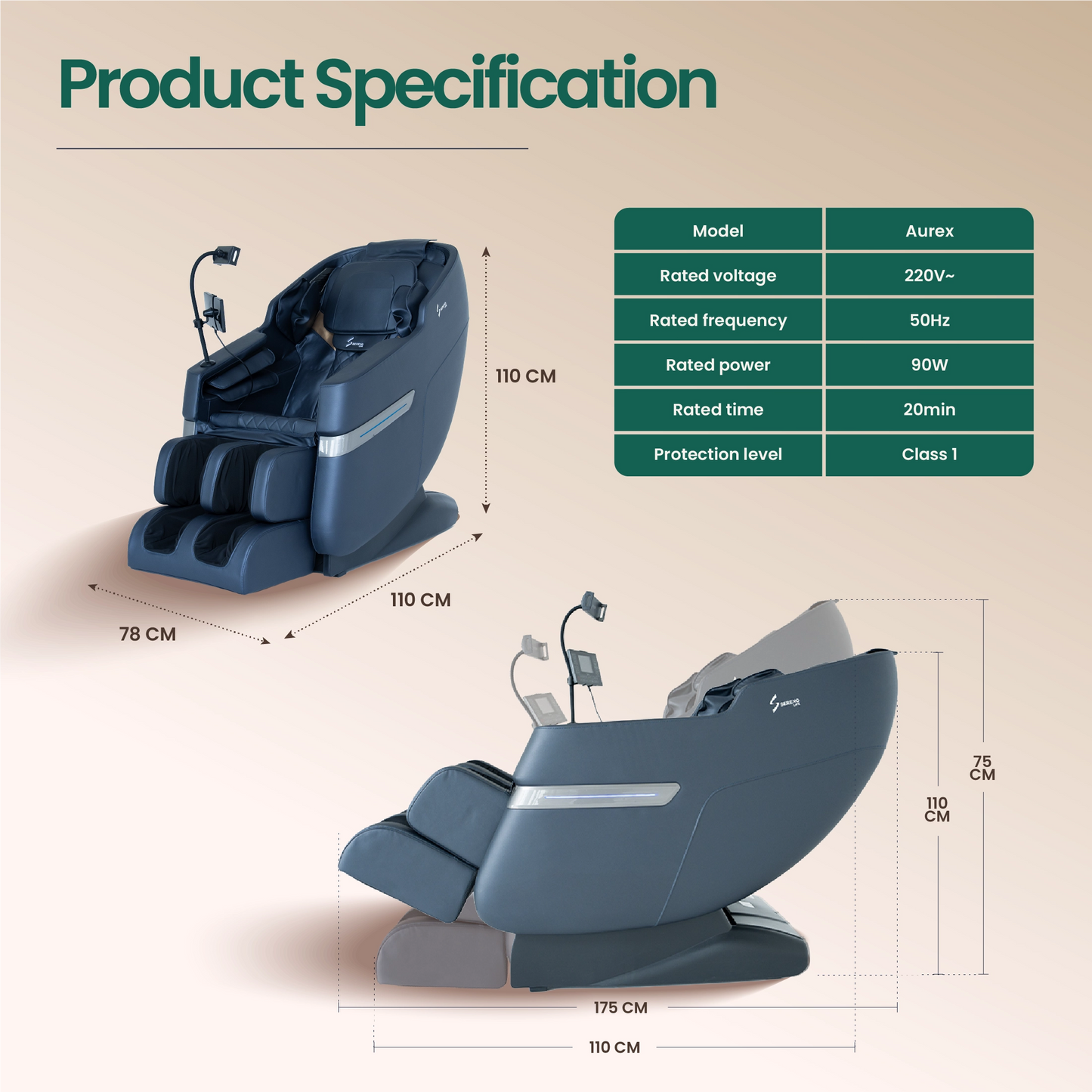 Aurex Full Body Relaxing Massage Chair